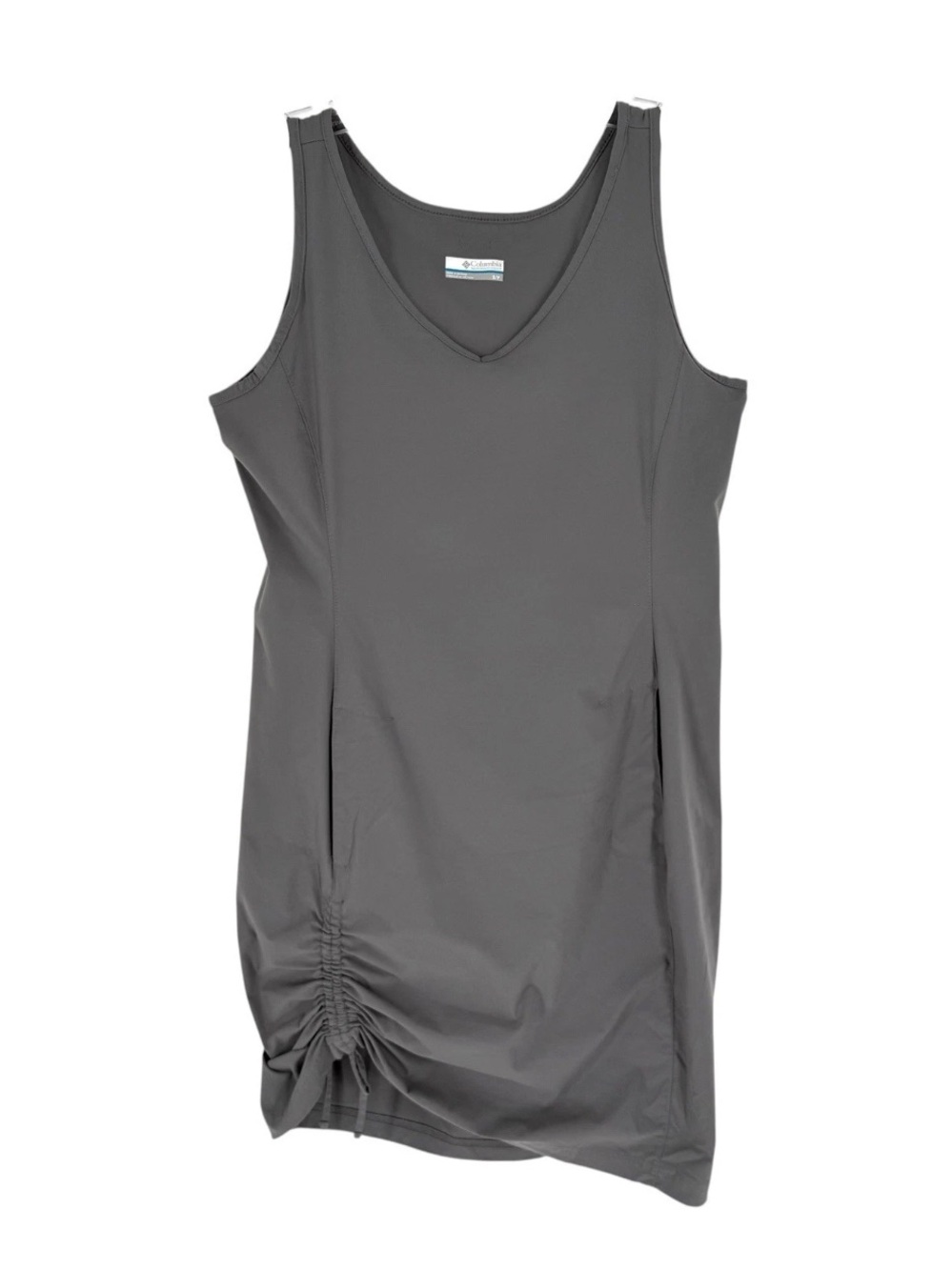 Columbia Active Dress Womens Size Small Gray Stretch Nylon Sleeveless V-Neck